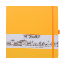 Скетчбук "Sketchmarker", 80 листов, 20x20 см, 140 г/м2, оранжевый 