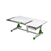 Стол Comf-Pro King Desk, 1400х765х(530-770) мм, белый, зеленый - 3
