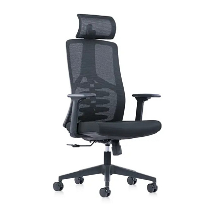 Кресло для руководителя SitZone CH-359A сетка/ткань, черный