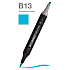 Маркер перманентный двусторонний "Sketchmarker Brush", B13 прозрачная вода