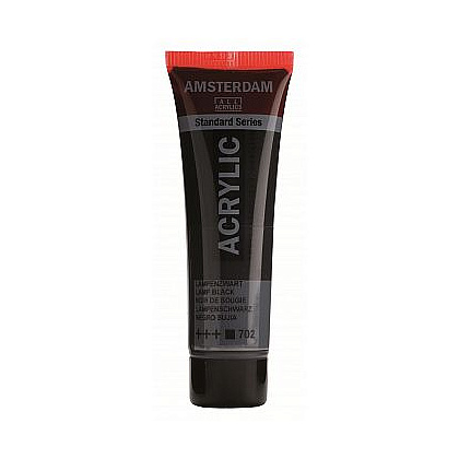Краски акриловые "Amsterdam", 702 сажа газовая, 20 мл, туба