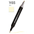Маркер перманентный двусторонний "Sketchmarker Brush", Y65 анис