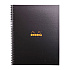 Блокнот "Rhodia", А4+, 80 листов, в клетку, черный