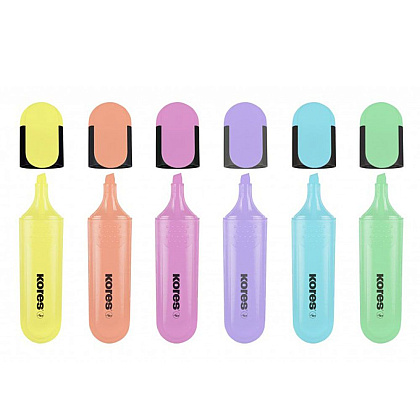 Набор маркеров текстовых "Bright Liner Pastel", 6 шт, ассорти - 3