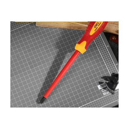 Отвертка диэлектрическая Deli YS EDL518150, PH3х150 мм, желтый, красный - 3