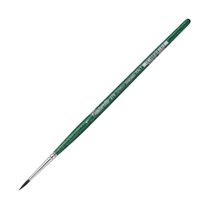 Кисть для рисования "Tintoretto Emerald", синтетика, круглая, №1
