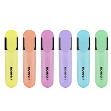 Набор маркеров текстовых "Bright Liner Pastel", 6 шт, ассорти