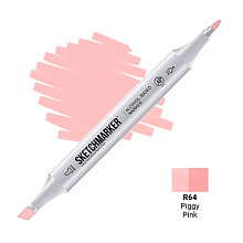 Маркер художественный "Brushmarker", двухсторонний, R64 поросячий розовый