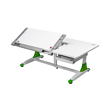 Стол Comf-Pro King Desk, 1400х765х(530-770) мм, белый, зеленый