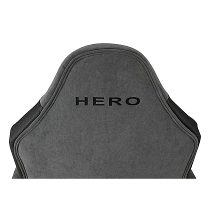 Кресло игровое Бюрократ "Zombie Hero", ткань, экокожа, пластик, серый - 5