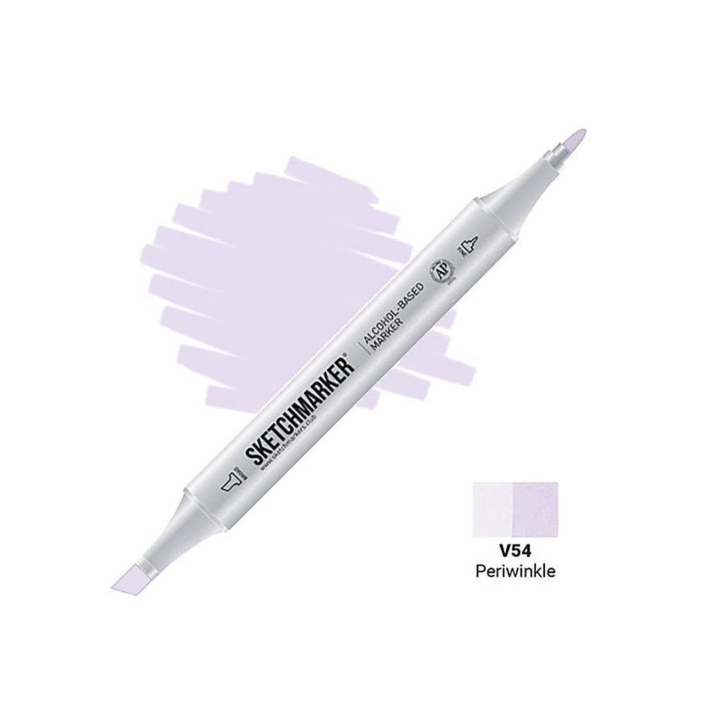 Маркер перманентный двусторонний "Sketchmarker", V54 барвинок