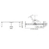 Каркас стола с электроприводом трехмоторный AOKE, Well Desk Wing Pro, черный (AK3YJYT-TYZF3-90/120/180 BK) - 9