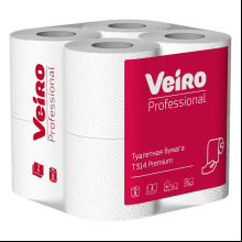 Бумага туалетная Veiro Professional Premium, 6 рулонов, 2 слоя, 20 м