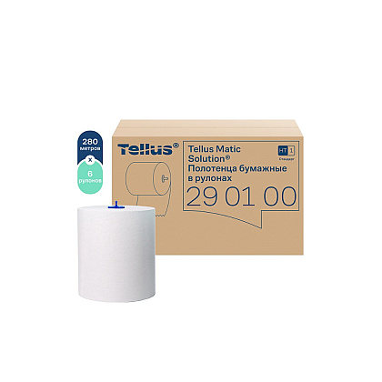 Полотенца бумажные Tellus Matic Стандарт, в рулонах, 1 слой, НT1, 280 м - 3