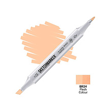 Маркер перманентный двусторонний "Sketchmarker", BR24 телесный