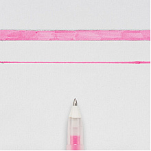 Ручка гелевая "Gelly Roll Glaze", 0.6 мм, прозрачный, стерж. светло-розовый