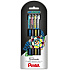 Набор ручек гелевых "Pentel Dual Metallic", 4 шт, ассорти