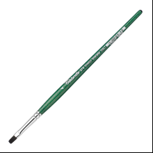 Кисть для рисования "Tintoretto Emerald" синтетика, плоская, №4