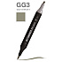Маркер перманентный двусторонний "Sketchmarker Brush", GG3 серо-зеленый 3