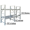 Стойка для стеллажа складского (тип СС), 3000x800x90 мм, (стойка) - 3