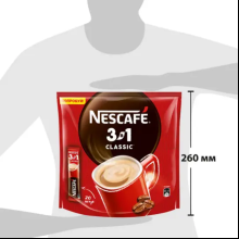 Кофейный напиток "Nescafe" 3в1, растворимый, 20 шт./упак.