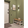 Обувница ALLERD 2 RION, белый муар, 830х320х450, дуб нокс - 3