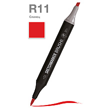 Маркер перманентный двусторонний "Sketchmarker Brush", R11 сланец