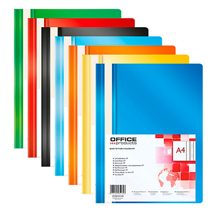 Папка скоросшиватель "Office Products", А4, красный - 2