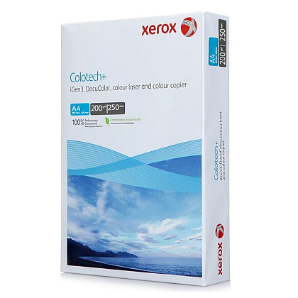 Бумага для лазерной печати "Xerox Colotech+", A4, 250 листов, 200 г/м2