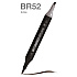 Маркер перманентный двусторонний "Sketchmarker Brush", BR52 бобер