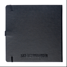 Скетчбук "Sketchmarker", 80 листов, 20x20 см, 140 г/м2, черный 