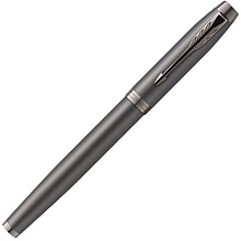 Ручка-роллер Parker "IM Monochrome T328 Bronze PVD", 0,5 мм, серый, стерж. черный