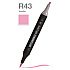 Маркер перманентный двусторонний "Sketchmarker Brush", R43 шербет
