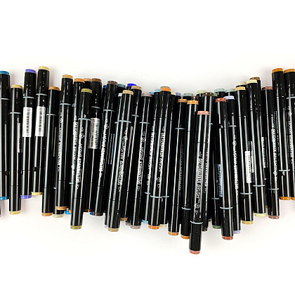 Маркер перманентный двусторонний "Sketchmarker Brush", V41 ирис - 4