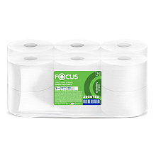 Бумага туалетная  Focus Eco, 450 метров, 1 слой, 100% целлюлоза