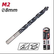 Сверло по металлу Deli RS EDH-MHZ080-E4, 8.0 мм, DIN 338, HSS-TiN