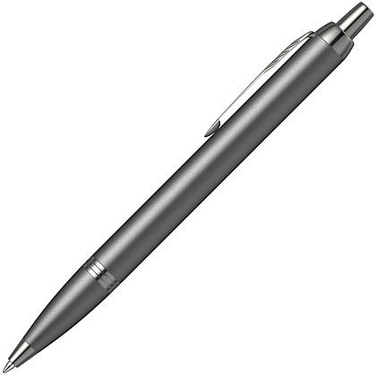 Ручка шариковая автоматическая Parker "IM Monochrome K328", 0,7 мм, серый, стерж. синий - 4