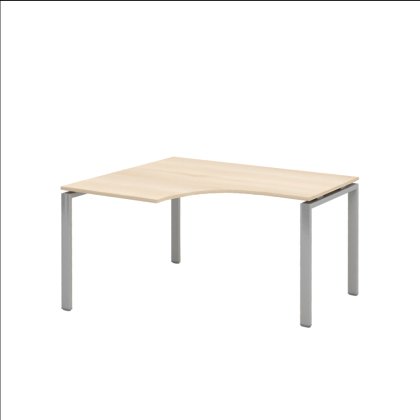 Коллекция Титан Стол угловой левый ТНУ314ТР Л+ТНУ314К Л-22_ПР, 1400х1200х742, с пропуском