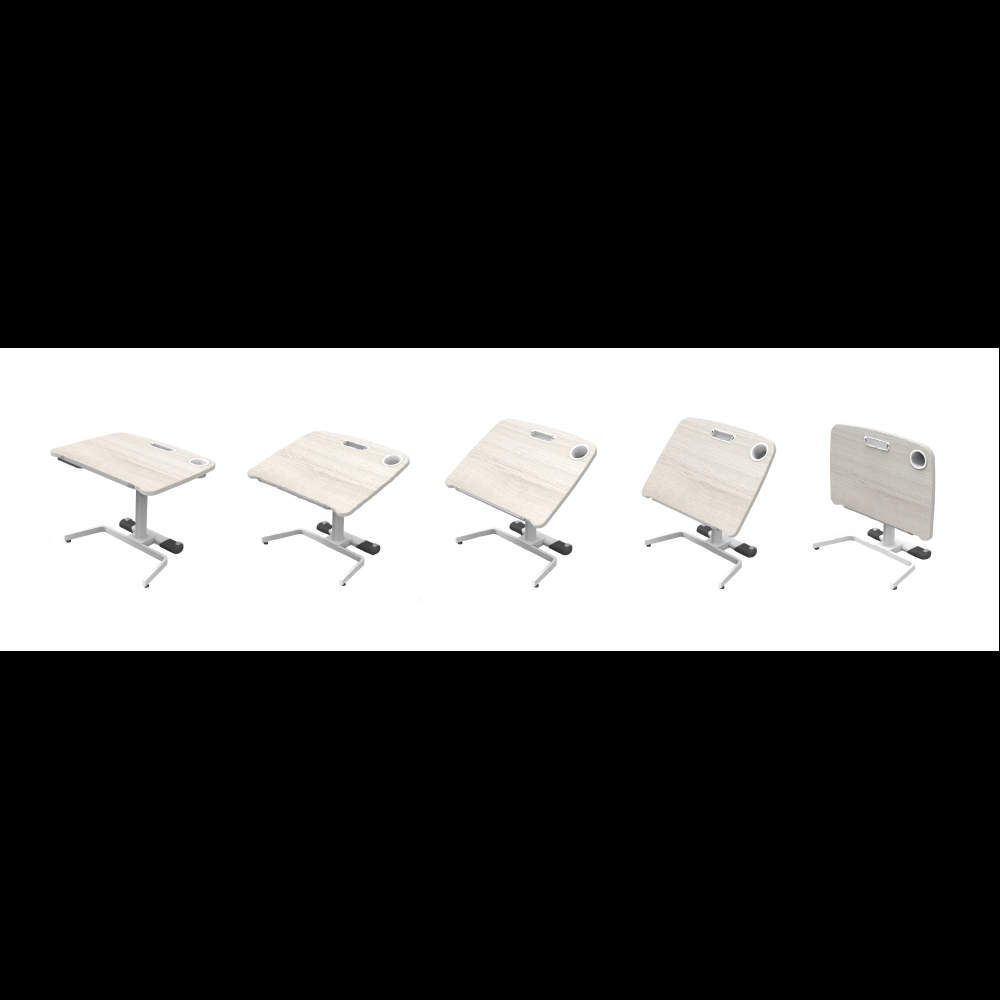 Стол Comf-Pro Coco Desk UR-83, 800х600х(540-755) мм, дуб белый - 2