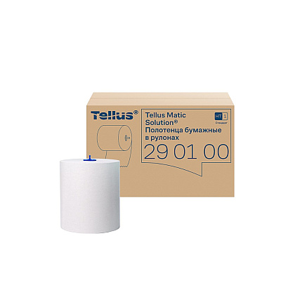 Полотенца бумажные Tellus Matic Стандарт, в рулонах, 1 слой, НT1, 280 м