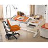 Стол Comf-Pro King Desk, 1400х765х(530-770) мм, белый, зеленый - 7