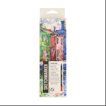 Ручка капиллярная "Sketchmarker Artist fine pen Main", 6 шт