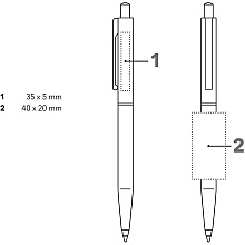 Ручка шариковая автоматическая "Point metal",1.0 мм, серый, стерж. синий