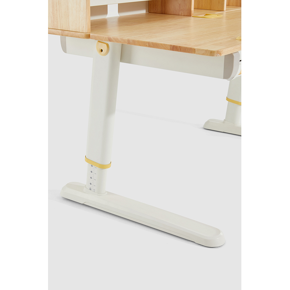 Стол Ergosmart регулируемый Galleon, 1200х700х(520-760) мм, гевея, с книжной полкой - 10