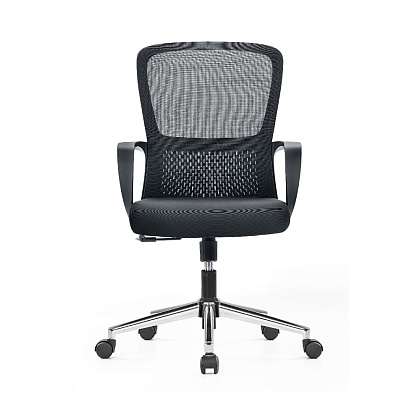 Кресло компьютерное SitZone U-069B, сетка, ткань, черный - 2