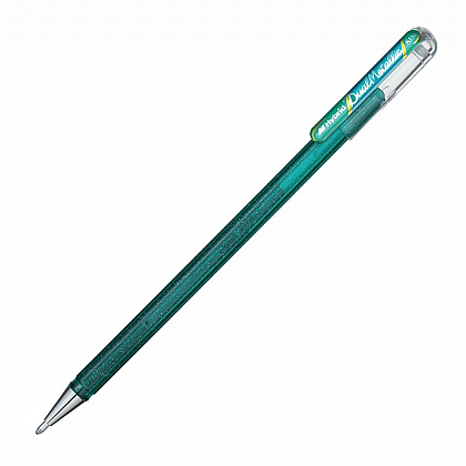 Ручка гелевая "Dual Metallic", 1.0 мм, голубой, стерж. голубой - 3