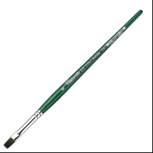 Кисть для рисования "Tintoretto Emerald", синтетика, плоская, №6