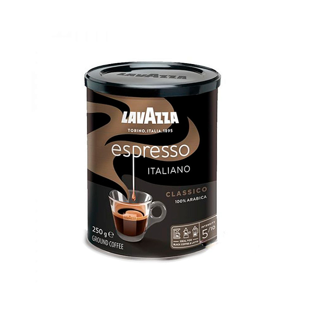 Кофе "Lavazza" Espresso, молотый, 250 г, жестяная банка