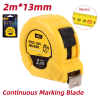 Рулетка Deli YS EDL9002B, 2 м х 13 мм, желтый, черный - 2