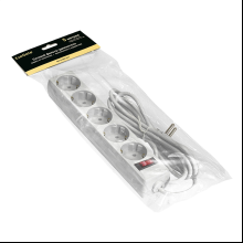 Сетевой фильтр ExeGate SP-5-5W, EX221190RUS, 5 розеток, 5 м, белый